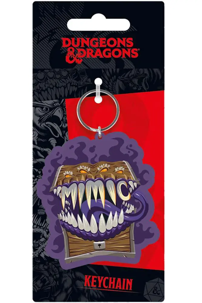 Porte-clés dungeons dragons mimic rubber
